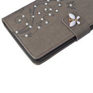 Spritech(TM) LG G Stylo Cellphone Bling Case,PU Leather Wallet Slim Fold Phone Cover 3D Handmade Bling Rhinestone... N27