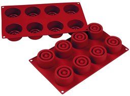 15 Cavity Pyramid Shape Non Stick Silicone Baking Mould, Ideal for Cake, Dessert, Ice Cream, Chocolate, Fondant... N4