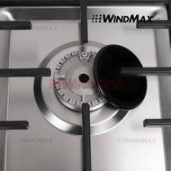 Ships From CA, USA 34" Stainless Steel Circular Frame 5 Burners Stove NG/LPG Gas Cooktops Cooker N2