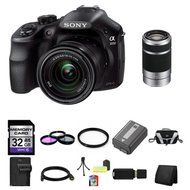 Sony A3000, ILCE-3000K, ILCE-3000KB, 20. 1MP Interchangeable Lens Camera with 18-55mm Zoom Lens (Black) with Sony...