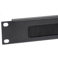 StarTech.com 2U Horizontal Finger Duct Rack Cable Management Panel with Cover CMDUCT2U Black N27