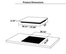 30 in. Stainless Steel Gas Cooktop with 5 Sealed Burners (850SLTX-E) N2