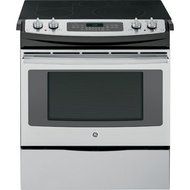GE JS750SFSS 30" Stainless Steel Electric Slide-In Smoothtop Range - Convection N4
