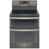 GE JB860EJES 30" Slate Electric Smoothtop Double Oven Range - Convection