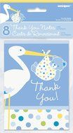 Blue Stork Boy Baby Shower Cupcake Kit for 24 N9