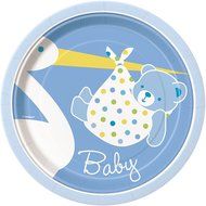 Blue Stork Boy Baby Shower Cupcake Kit for 24 N10