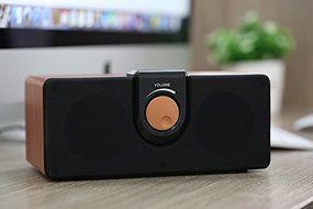 Artchros USB Powered Multimedia HD Speakers/ Wood Soundbar/ Boombox-Elegant Design-Mahogany Pattern N2