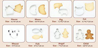 Wante Cake Mold, Aluminum Alloy Cute Cartoon Model Oven for Baking Cake Mold Tool Diy N5
