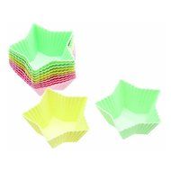Kitchen Craft Sweetly Does It Silicone Star Shaped Cake Cases, Pack of 12 N3