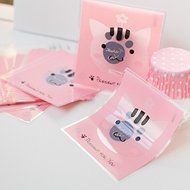 ONOR-Tech 100 PCS Lovely Cute OPP Self Adhesive Cookie Bakery Candy Biscuit Treat Gift Diy Plastic Bag (Flower) N13