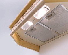 Range Hood Wall Mounted Wood 24" CHR-117 NT AIR. Made in Italy.