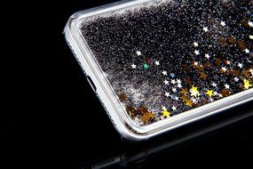 iPhone 7 Case, PHEZEN Christmas Tree Santa Claus Design Cool Quicksand Moving Stars Bling Glitter Floating Dynamic... N63