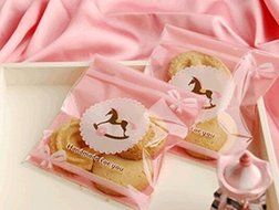 ONOR-Tech 100 PCS Lovely Cute OPP Self Adhesive Cookie Bakery Candy Biscuit Treat Gift Diy Plastic Bag (Flower) N16