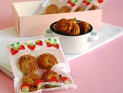 ONOR-Tech 100 PCS Lovely Cute OPP Self Adhesive Cookie Bakery Candy Biscuit Treat Gift Diy Plastic Bag (Flower) N18
