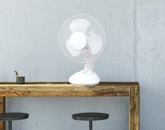 Energy Efficient Oscillating Quiet Speed Desk Fan Adjustable Air Circulator (12&rdquo; Desk Fan)