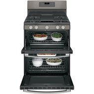 GE JGB860EEJES 30" Slate Gas Sealed Burner Double Oven Range - Convection N2