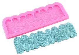 GogoForward Heart Lace Embossed Silicone Fondant Mould Cake Decor