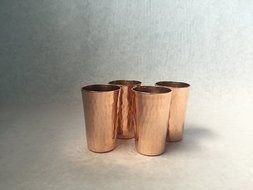 Sertodo Sharpshooter Shot Cups, set of 4, Hammered Copper, 2 fluid ounces N19