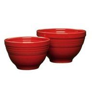 Fiestaware 2 pc Prep / Mixing Bowl Set - Scarlet Red