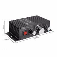 ELEGIANT [Upgraded Version]12V 15W + 15W Bluetooth Stereo Mini HiFi Amplifier with LED Light Booster Radio MP3... N4
