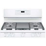 GE JGB700DEJWW 30" White Gas Sealed Burner Range - Convection