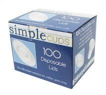 Disposable K-cup Lids - 100 Disposable Replacement Lids - Simple Cups - For Use with Any Keurig&reg; K-cup&reg; Pack N2