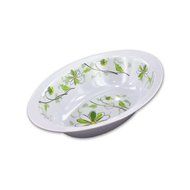 Oval bowl with floral spring design - Pack of 24