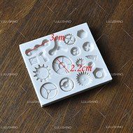 Anyana Steam Punk Silicone Cake Mold Cogs Gear Screw Fondant Cupcake Cooking Tool icing