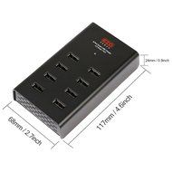 EZOPower International 8-Port 96W 19.2A Smart USB Desktop Charger Station with 2.4A output each with 3 International... N3