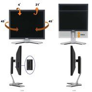 Great Working Dell 1907 FPT Ultrasharp 19&quot; LCD Monitor with Height Adjustable Stand and Useful... N6