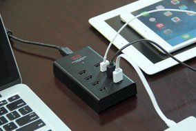 EZOPower International 8-Port 96W 19.2A Smart USB Desktop Charger Station with 2.4A output each with 3 International... N4