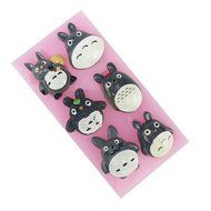 Yunko 6 Cavity Totoro 3d Silicone Fondant Cake Decorating Chocolate Candy Mold Candle Soap Mold