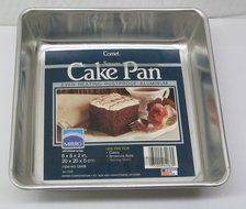 8 x 8 x 2 inch Square Mirro/Comet Cake Pan N2