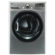 LG DLEX3470VSteamDryer 7.3 Cu. Ft. Graphite Steel Stackable With Steam Cycle Electric Dryer