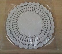 White Round Paper Floral Lace Cake Liner Craft Doilies 5 Inch 72 Pack 4370 NEW