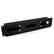 StarTech.com 2U Horizontal Finger Duct Rack Cable Management Panel with Cover CMDUCT2U Black N33
