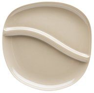 Zak! Designs Moso Divided Plate, 100% Natural Materials and BPA-free, 10.5&quot;, Rye, Set of 6 N10