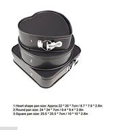 3pcs/set Springform Pans Cake : Bake Mould Mold Bakeware Cookware Removable Bottom