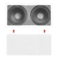 Pyle PDIWS28 Dual 8- Inch In-Wall / In-Ceiling High-Power Subwoofer Speaker System, Dual Voice Coil, Flush Mount... N2