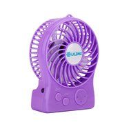 iKKEGOL Mini Portable Wireless Rechargeable Super Strong Wind Fluorescence Cooling Desk Fan - 3 Mode Wind Speed... N9