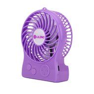 iKKEGOL Mini Portable Wireless Rechargeable Super Strong Wind Fluorescence Cooling Desk Fan - 3 Mode Wind Speed... N10