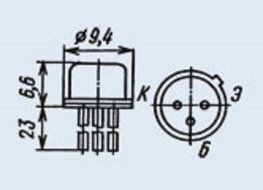 Transistors silicon 2T504A (KT504A) analogue 2N6517 USSR 3 pcs N2
