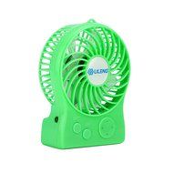 iKKEGOL Mini Portable Wireless Rechargeable Super Strong Wind Fluorescence Cooling Desk Fan - 3 Mode Wind Speed... N12