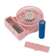 iKKEGOL Mini Portable Wireless Rechargeable Super Strong Wind Fluorescence Cooling Desk Fan - 3 Mode Wind Speed... N15