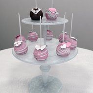 Silicone Cake Pop Molds &ndash; Pink BPA Free Nonstick Flexible Durable Odorless &ndash; Baking or Freezing - Bitesize Fancy... N4