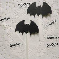 DOOXOO Halloween Bat Cupcake Toppers Black Bat Halloween Party Favors Halloween Party Cupcake Toppers Halloween... N5