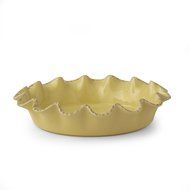 Prima Design Classic Wavy Pie Plate, 10-Inch, Butter