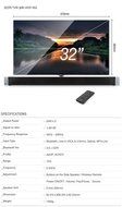 Britz BZ-T3400 Slim Sound Bar AV Soundbar Bluetooth Smart Ready Mp3 Link Optical Input Side Control Panel Movie... N2