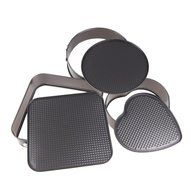 Spove slide bottom balanced formula sintered metal of chiffon cake mold 3 pieces set (round / heart-shaped / square-shaped...