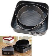 Spove slide bottom balanced formula sintered metal of chiffon cake mold 3 pieces set (round / heart-shaped / square-shaped... N2